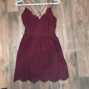 TOBI wine colored dress !